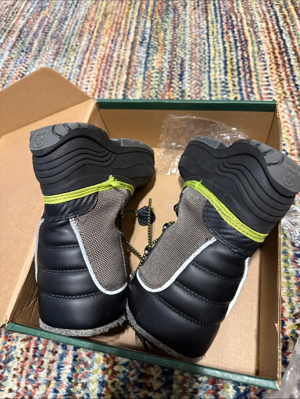 Kamik Kids Gray and Lime Winter Boots